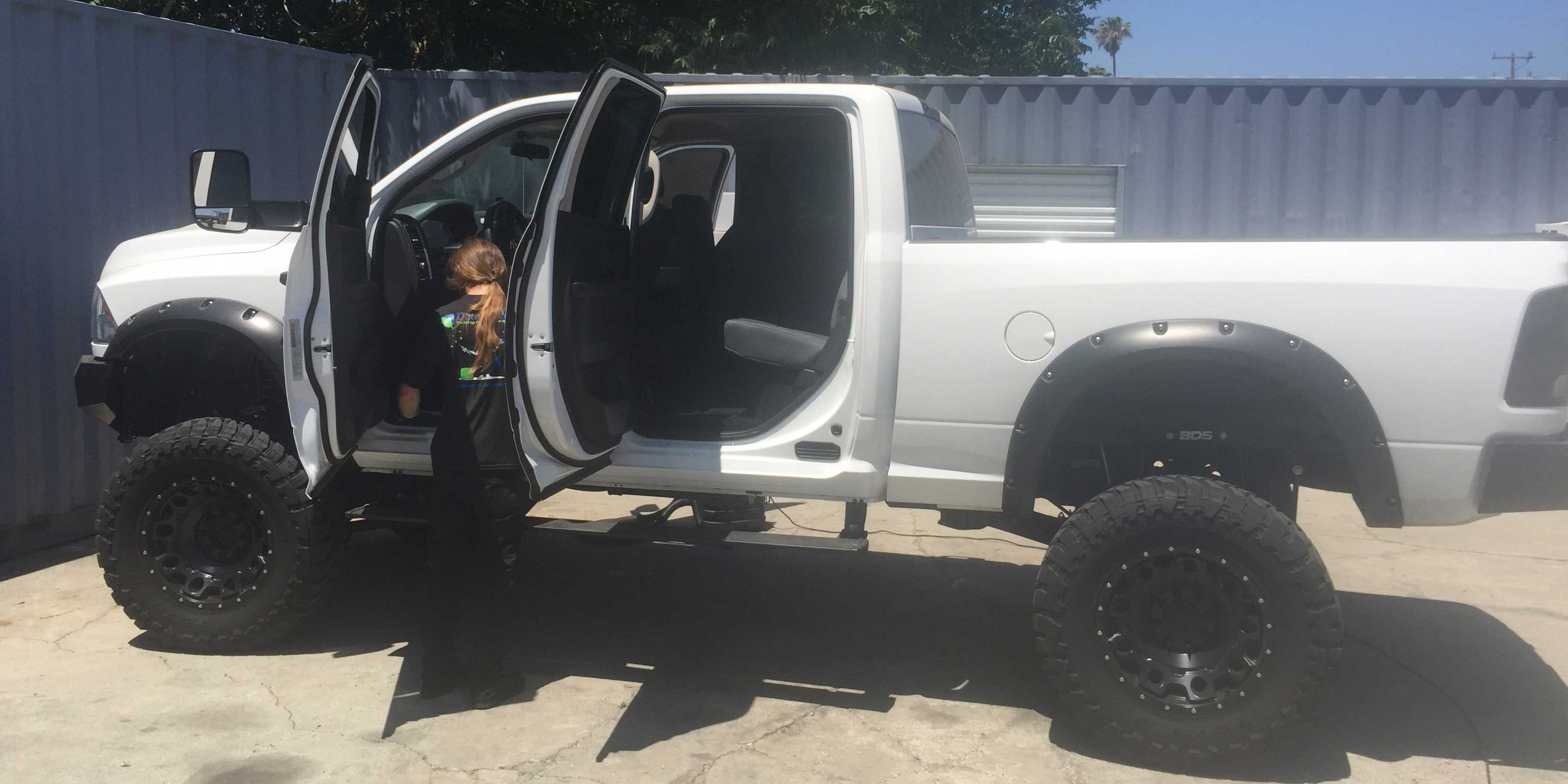 Pick-up Steam Cleaning and Detailing