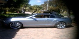 Serving Ryan Howard's Bentley
