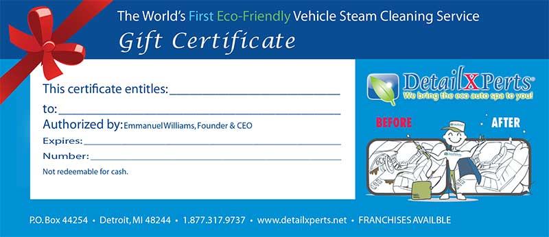 Car Wash Gift Certificate Car Wash Gift Certificate