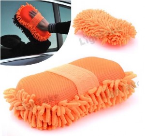 Car wash with microfiber