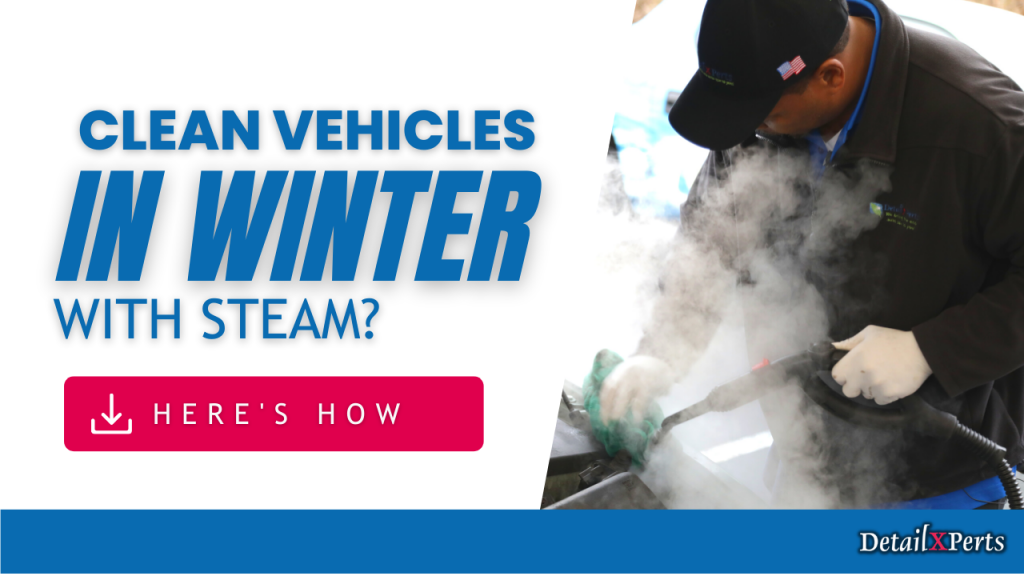 winter car care with steam