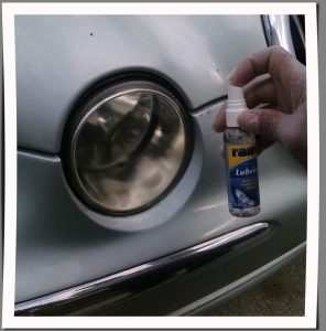 Step 3 How to restore headlights with Rain X