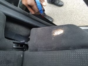 Wipe the Chocolate Stains from Car Seats with Water